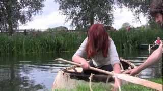 Coracles Racing on the River Stour at Bures Documentary [upl. by Anivla]