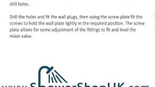 How to fit a fixing kit for your Thermostatic Bar Mixer Shower [upl. by Constantia]