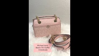 Michael Kors Blaire XS Duffle Crossbody Quick Review [upl. by Lesko]