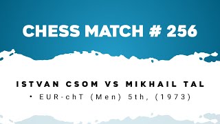 Istvan Csom vs Mikhail Tal • EURchT Men 5th 1973 [upl. by Alyt]