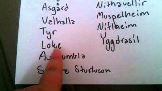 How to pronounce Nordic Mythology names [upl. by Bevis]