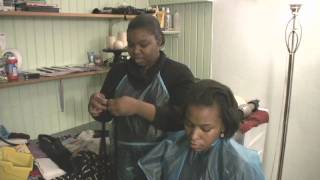 Caring for Black Hair  How to Braid Hair Extensions With Short Hair [upl. by Notgnilra62]