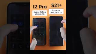 Super Retina XDR OLED vs Dynamic Amoled 2X 120hz Shorts [upl. by Neenad550]