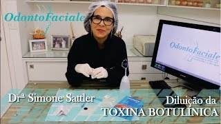 Diluição da toxina Botulínica [upl. by Muiram601]