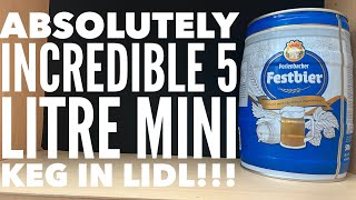 Lidl Perlenbacher Festbier 5 Litre Mini Keg Review  Fantastic Mini Keg In Lidl [upl. by Collum]