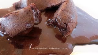 Coulant de chocolate ¡qué desastre  Recetas fáciles de Los Postres de Mami [upl. by Anuahsar]