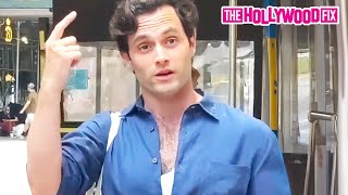 Penn Badgley Makes Time For Fans Before Arriving On Set To Film The New Season Of You In New York [upl. by Tulley]