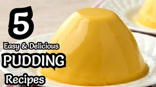 5 PUDDING RECIPES  Easy amp Delicious  Easy Desserts Recipes [upl. by Reh44]