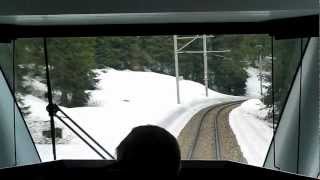 Führerstandsmitfahrt Arosa  Chur HD [upl. by Losyram]