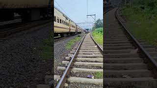 Mumbai csmt koyna express with wag9 engine shorts railway indianrailways csmt train [upl. by Notrom]