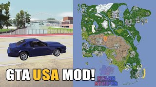 GTA United States Map  Whole USA in One Game Stars amp Stripes Modification [upl. by Annaeiluj]