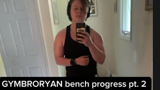 Gym Bro Ryan bench progression pt2 [upl. by Harlan]