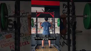 Workout B 5x5 Traininggym training powerlifting vlog [upl. by Ellennahc780]