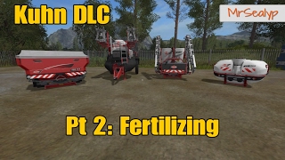 Farming Simulator 17 PS4 Kuhn DLC Pt 2 Fertilizing [upl. by Rosenkranz918]