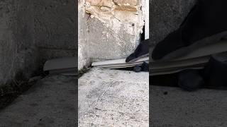 Easy and tackfree expansion joint replacement Have you tried this diy homerenovation driveway [upl. by Kenison]