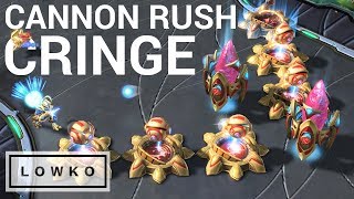 StarCraft 2 Cannon Rush CRINGE [upl. by Angelle773]