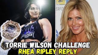 Torrie Wilson Challenged to Rhea Ripley and Rhea Ripley Responded quickly wwe rhearipley [upl. by Erlandson]