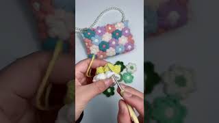 Want a Unique Bag Make a Crochet Puff Flower Bag in 5 Minutes [upl. by Nednil]