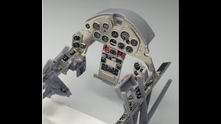 Airfix 124 Hellcat F6F Instrument Panel Upgrade set from Airscale [upl. by Sidnac706]