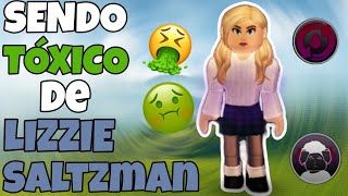 SENDO TÓXICO DE LIZZIE SALTZMAN  The Vampire Legacies 2  ROBLOX [upl. by Suirada204]