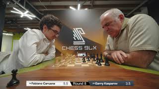 Chess 9LX Kasparov Nakamura Wesley So Caruana Giri Round 8 [upl. by Grover]