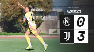 HIGHLIGHTS SERIE A  Napoli 03 Juventus Women [upl. by Amalbergas]