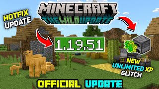 Minecraft Pe 11951 Official Version Released  Minecraft 11951 Hotfix Update [upl. by Zachariah966]