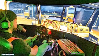 AMERICAN TRUCK SIMULATOR 2 ATS ThrustMaster WHEEL [upl. by Annaiv]