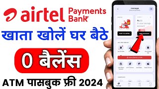 airtel payment bank account open 2024  airtel payment bank kaise banaen  airtel payment bank [upl. by Nomyar]