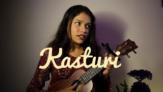 Kasturi  Ukulele cover by Tanya kar  ek jaisa haal tera mera [upl. by Ecnav]