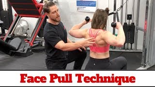 Face Pull Technique 101 Delt amp Back Hypertrophy [upl. by Ennaillek]