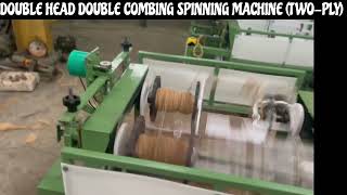 TWO PLY COIR YARN SPINNING MACHINE COMPLETE PROCESS [upl. by Anyr]