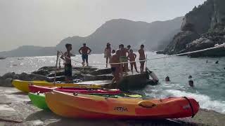 Praiano beach A fun day crystal warm water italytravel praiano amalficoast amalficoastitaly [upl. by Lien]