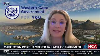 Cape Town port hampered by lack of equipment [upl. by Ker]