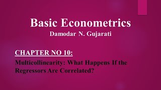 Basic Econometrics by DN Gujarati  Chapter 10 22 UrduHindi [upl. by Ahsea82]