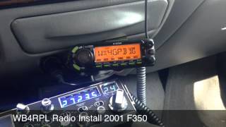 Ham And CB Radio Installation Ford F350 Dstar And Echolink Enabled [upl. by Ecela521]