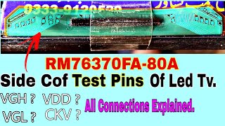 RM76370FA80A Side Cof Data Sheet  Led Tv Panel Side Cof Connections  detailelectronics [upl. by Audley309]