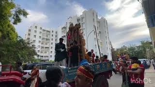 Durga visarjan procession inside CPWD QUARTERS HSR LAYOUT BANGALORE [upl. by Selina]