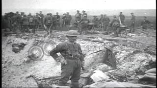 British Royal Engineers work on on the Western Front German prisoners Cavalry hHD Stock Footage [upl. by Laufer]