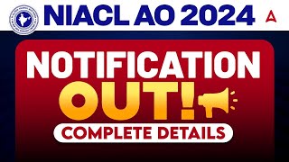 NIACL AO 2024 Notification  NIACL Administrative Officers Notification Out  Complete Details [upl. by Py]