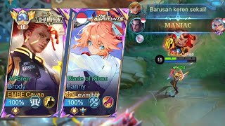 MANIAC MABAR BARENG LEVIMLBB PAKE FANNY GOD KELAZZ  Mobile Legends [upl. by Vento]