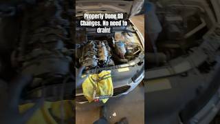 Oil Change Extraction mechanic mechaniclife audi garage automotive autorepair automobile car [upl. by Zelikow]