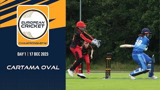 🔴 European Cricket ChampionshipW 2023  Day 1  T10 Live International Cricket  European Cricket [upl. by Yesnnyl]