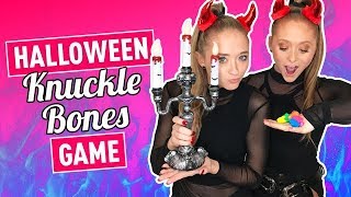 Knuckle Bones Halloween Game  The Rybka Twins [upl. by Canada]