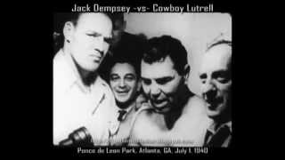 Jack Dempsey vs Cowboy Luttrell 1940 wInterview 16mm Transfer [upl. by Eltotsira501]