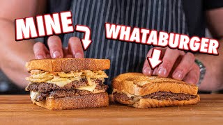 Making The Whataburger Patty Melt At Home  But Better [upl. by Nolyad]