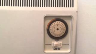 Creda heater wall mounted timer operation [upl. by Yevreh]