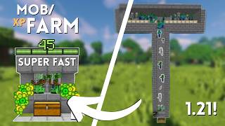 Minecraft EASY MOB XP FARM TUTORIAL 121 Improved Version [upl. by Tengdin399]