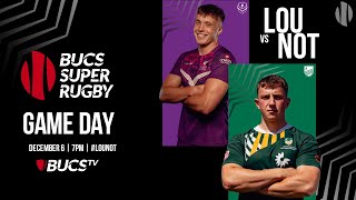 Loughborough vs Nottingham  LIVE BUCS Super Rugby [upl. by Ellehsyt]