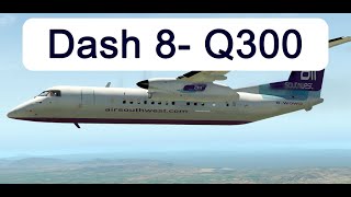 Dash 8 300 by Manky1 and Riviere  Freeware Aircraft for Xplane [upl. by Broadbent]